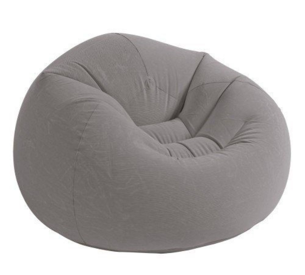 Grauer runder Sitzsack-Sessel